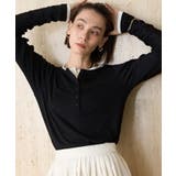 BLACK | 【CAPRICIEUX LE'MAGE】インナーSET袖ギャザーヘンリーＴ | PAL GROUP OUTLET