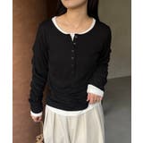 【CAPRICIEUX LE'MAGE】インナーSET袖ギャザーヘンリーＴ | PAL GROUP OUTLET | 詳細画像29 