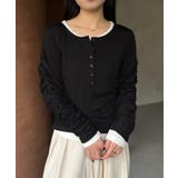 【CAPRICIEUX LE'MAGE】インナーSET袖ギャザーヘンリーＴ | PAL GROUP OUTLET | 詳細画像31 
