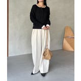 【CAPRICIEUX LE'MAGE】インナーSET袖ギャザーヘンリーＴ | PAL GROUP OUTLET | 詳細画像32 