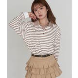 【RAY CASSIN】ボーダーポロT | PAL GROUP OUTLET | 詳細画像16 