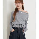 B/NVY | 【RAY CASSIN】ペプラムロンT | PAL GROUP OUTLET