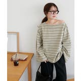 【Discoat】2WAYワンショルボーダープルオーバー | PAL GROUP OUTLET | 詳細画像2 