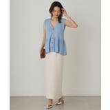 【Loungedress】ペプラムノースリKN | PAL GROUP OUTLET | 詳細画像1