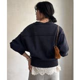 【DouDou】ピグメント加工スウエットライクニット | PAL GROUP OUTLET | 詳細画像9 