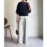 【DouDou】ピグメント加工スウエットライクニット | PAL GROUP OUTLET | 詳細画像2 