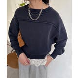 【DouDou】ピグメント加工スウエットライクニット | PAL GROUP OUTLET | 詳細画像8 