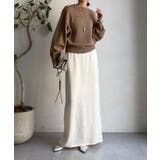 【DouDou】ピグメント加工スウエットライクニット | PAL GROUP OUTLET | 詳細画像32 