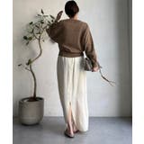 【DouDou】ピグメント加工スウエットライクニット | PAL GROUP OUTLET | 詳細画像33 