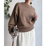 【DouDou】ピグメント加工スウエットライクニット | PAL GROUP OUTLET | 詳細画像34 