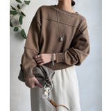 【DouDou】ピグメント加工スウエットライクニット | PAL GROUP OUTLET | 詳細画像35 