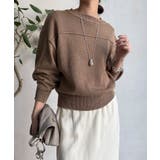 【DouDou】ピグメント加工スウエットライクニット | PAL GROUP OUTLET | 詳細画像37 