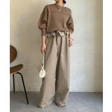 【DouDou】ピグメント加工スウエットライクニット | PAL GROUP OUTLET | 詳細画像20 