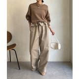 【DouDou】ピグメント加工スウエットライクニット | PAL GROUP OUTLET | 詳細画像21 