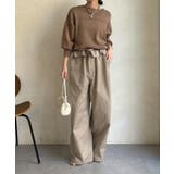 【DouDou】ピグメント加工スウエットライクニット | PAL GROUP OUTLET | 詳細画像22 