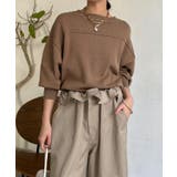 【DouDou】ピグメント加工スウエットライクニット | PAL GROUP OUTLET | 詳細画像25 