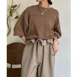 【DouDou】ピグメント加工スウエットライクニット | PAL GROUP OUTLET | 詳細画像26 