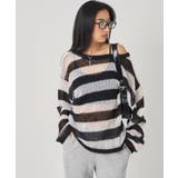 【WHO'S WHO gallery】ワイドボーダーメッシュニット | PAL GROUP OUTLET | 詳細画像10 