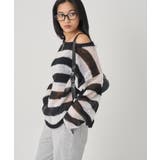 【WHO'S WHO gallery】ワイドボーダーメッシュニット | PAL GROUP OUTLET | 詳細画像11 