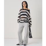 【WHO'S WHO gallery】ワイドボーダーメッシュニット | PAL GROUP OUTLET | 詳細画像15 