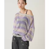 【WHO'S WHO gallery】ワイドボーダーメッシュニット | PAL GROUP OUTLET | 詳細画像16 