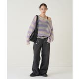【WHO'S WHO gallery】ワイドボーダーメッシュニット | PAL GROUP OUTLET | 詳細画像20 