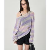 【WHO'S WHO gallery】ワイドボーダーメッシュニット | PAL GROUP OUTLET | 詳細画像21 