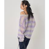 【WHO'S WHO gallery】ワイドボーダーメッシュニット | PAL GROUP OUTLET | 詳細画像26 