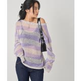 【WHO'S WHO gallery】ワイドボーダーメッシュニット | PAL GROUP OUTLET | 詳細画像27 