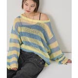 【WHO'S WHO gallery】ワイドボーダーメッシュニット | PAL GROUP OUTLET | 詳細画像37 