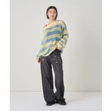 【WHO'S WHO gallery】ワイドボーダーメッシュニット | PAL GROUP OUTLET | 詳細画像38 