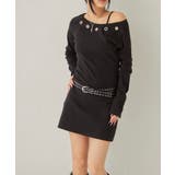 BLK | 【WHO'S WHO gallery】アイレットリブワンピース | PAL GROUP OUTLET