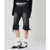 【WHO'S WHO gallery】レースアップデニムカプリパンツ | PAL GROUP OUTLET | 詳細画像10 