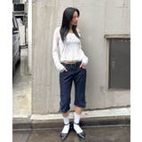 【WHO'S WHO gallery】レースアップデニムカプリパンツ | PAL GROUP OUTLET | 詳細画像31 