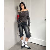 【WHO'S WHO gallery】レースアップデニムカプリパンツ | PAL GROUP OUTLET | 詳細画像32 