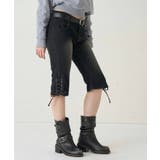 【WHO'S WHO gallery】レースアップデニムカプリパンツ | PAL GROUP OUTLET | 詳細画像8 