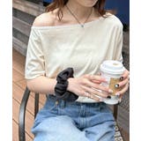 【Discoat】【umm】前後2WAY衿レース使いワンショルT | PAL GROUP OUTLET | 詳細画像3 