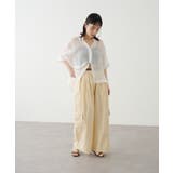 【Omekashi】シアーリネンハーフスリーブシャツ | PAL GROUP OUTLET | 詳細画像11