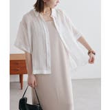 【Omekashi】シアーリネンハーフスリーブシャツ | PAL GROUP OUTLET | 詳細画像13