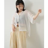 【Omekashi】シアーリネンハーフスリーブシャツ | PAL GROUP OUTLET | 詳細画像4