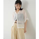 【Omekashi】シアーリネンハーフスリーブシャツ | PAL GROUP OUTLET | 詳細画像5