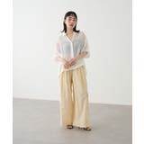 【Omekashi】シアーリネンハーフスリーブシャツ | PAL GROUP OUTLET | 詳細画像8