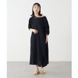 BLK | 【Omekashi】ギャザーオフショルワンピース | PAL GROUP OUTLET
