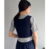 【Pasterip】Stretch tee ＆ Over tank set | PAL GROUP OUTLET | 詳細画像9 