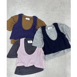 【Pasterip】Stretch tee ＆ Over tank set | PAL GROUP OUTLET | 詳細画像1 