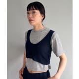 【Pasterip】Stretch tee ＆ Over tank set | PAL GROUP OUTLET | 詳細画像5 