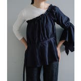NAVY | 【Pasterip】Stripe one shoulder | PAL GROUP OUTLET