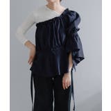 【Pasterip】Stripe one shoulder | PAL GROUP OUTLET | 詳細画像1 