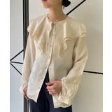 IVORY | 【Pasterip】Collared design blouse | PAL GROUP OUTLET