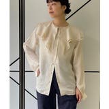 【Pasterip】Collared design blouse | PAL GROUP OUTLET | 詳細画像1 
